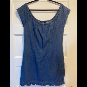 Y2K vintage mini jean dress